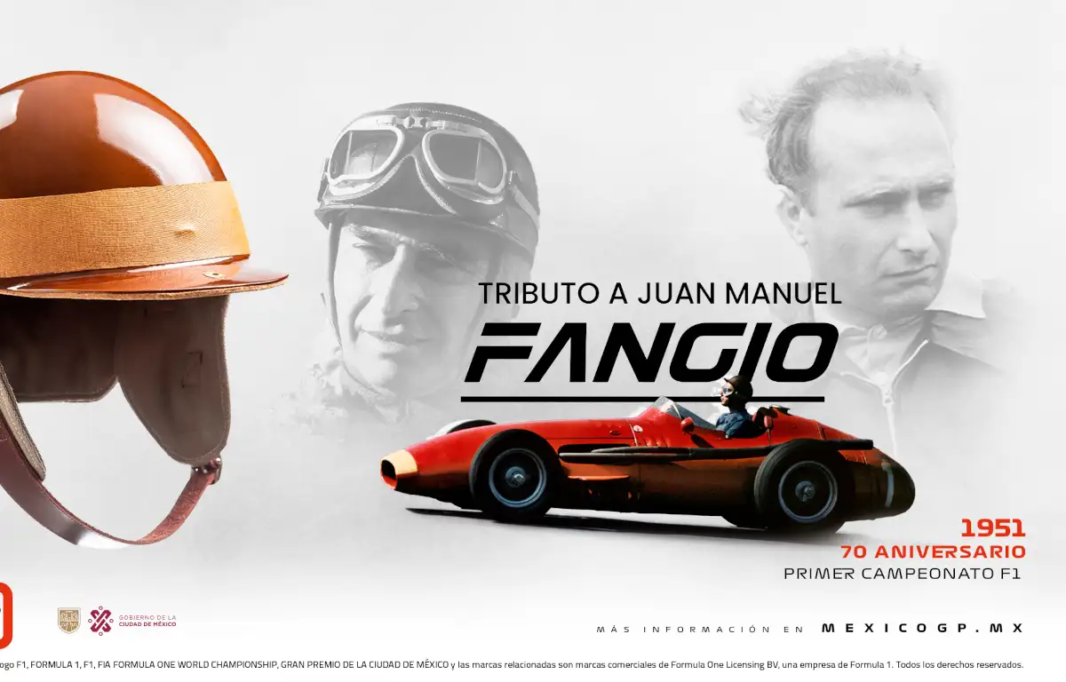 Juan Manuel Fangio helmet. Mexico October 2021