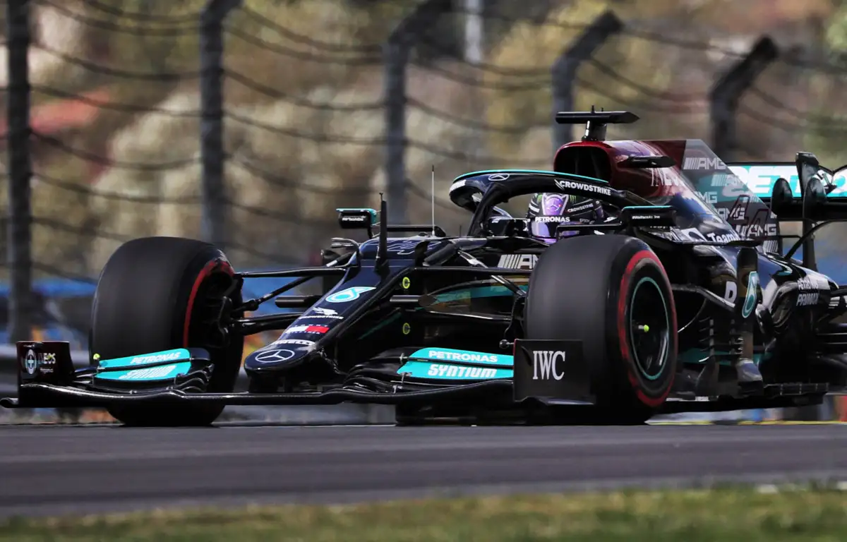 Lewis Hamilton out on track with soft Pirelli tyres. Turkey October 2021