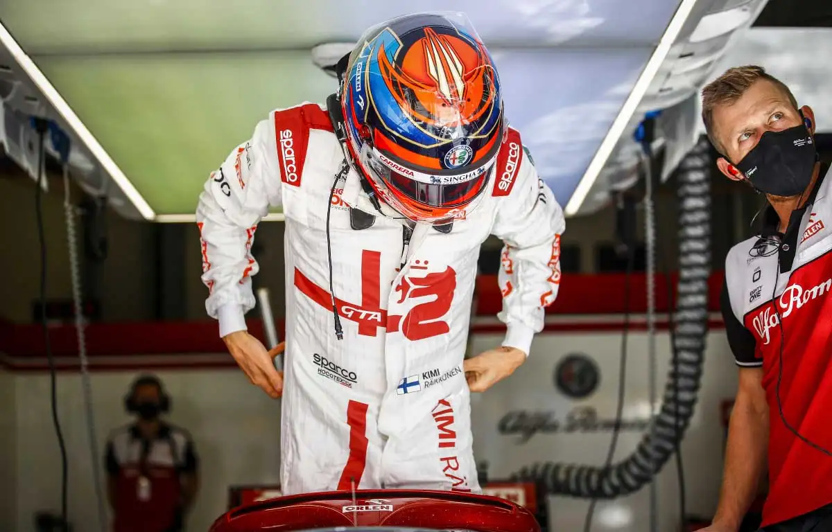 Kimi Raikkonen in Turkey free practice. October 2021.