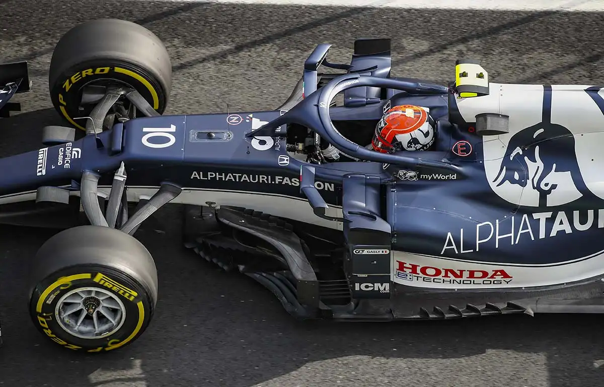 Pierre Gasly in action for the Honda-powered AlphaTauri. Istanbul October 2021
