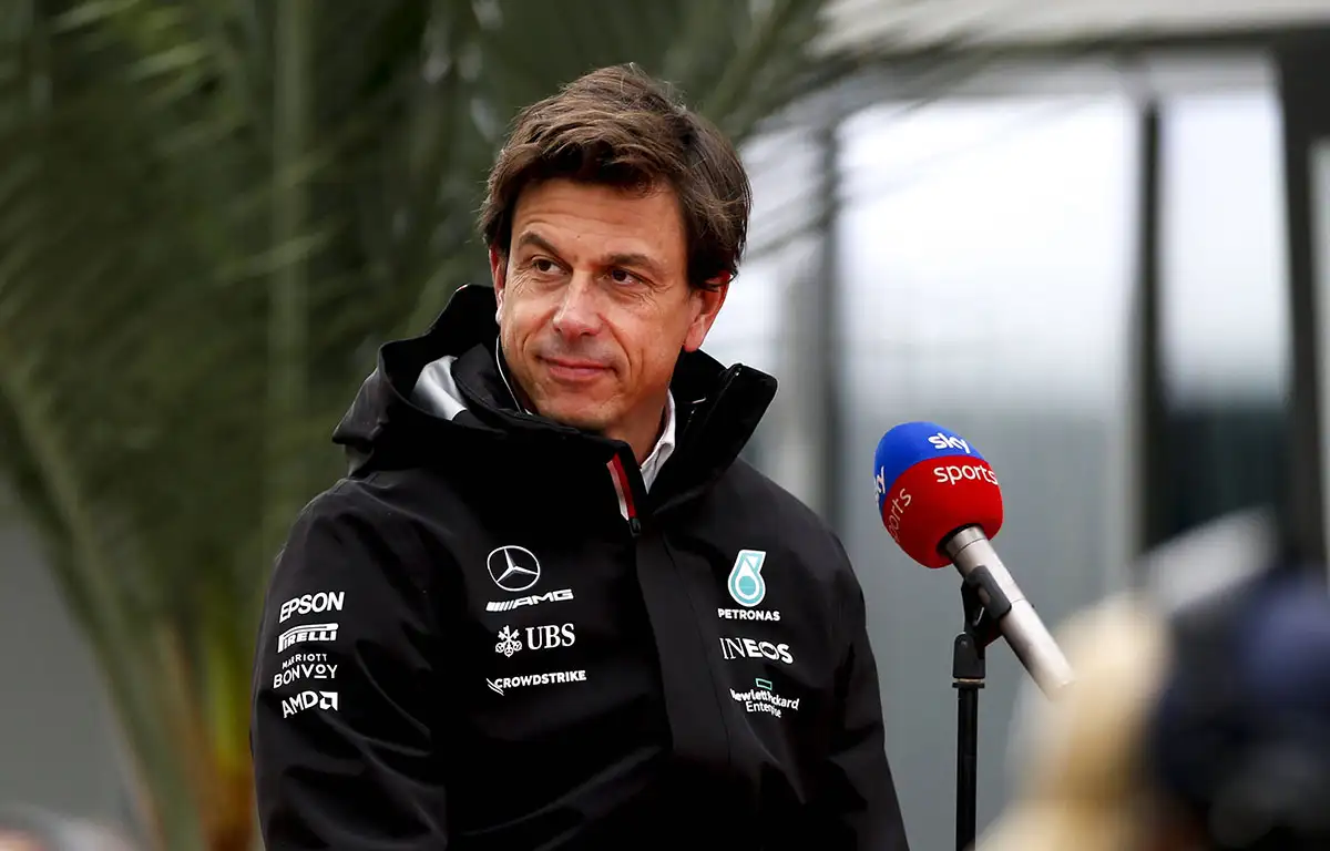 Mercedes team principal Toto Wolff quizzed by Sky in Russia. Sochi October 2021