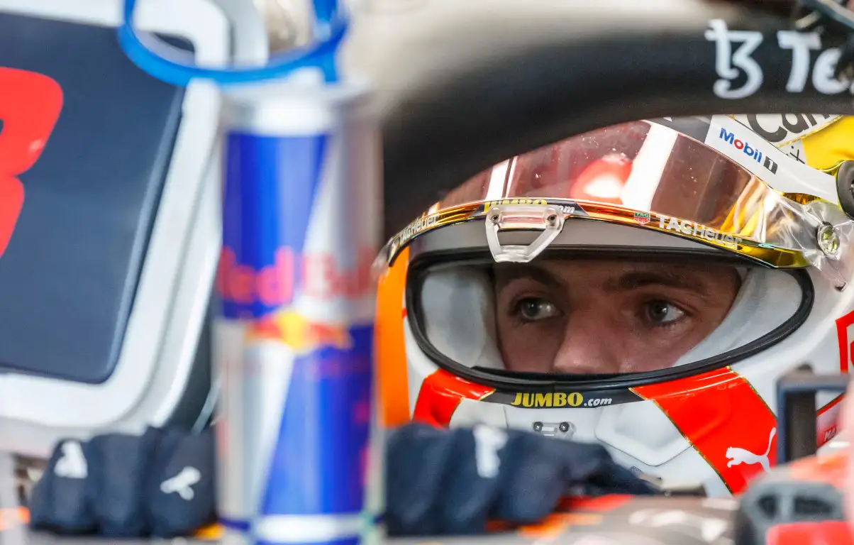 Max Verstappen sitting in his Red Bull. Austin October 2021