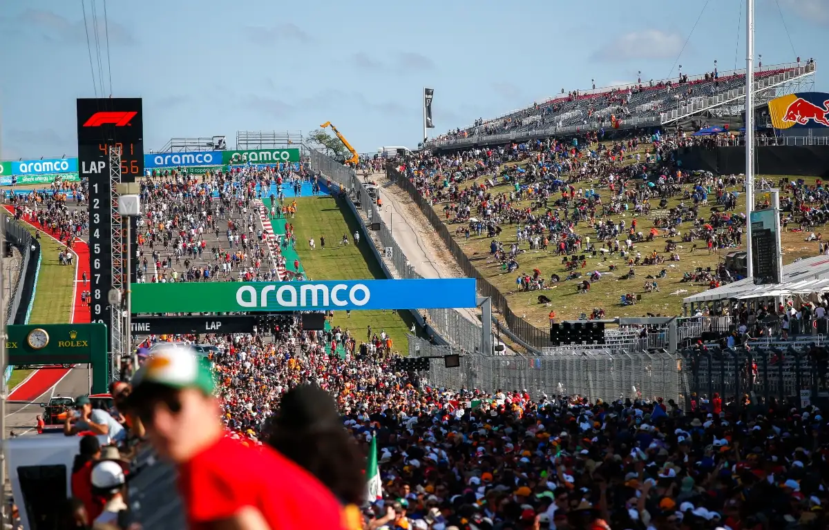 The crowd at the United States Grand Prix. Austin October 2021