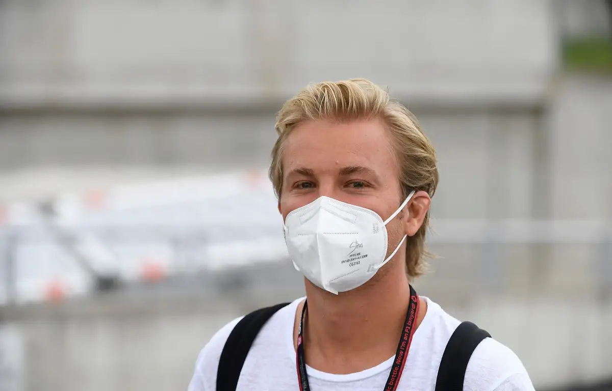 Nico Rosberg wearing a mask. Hungary July 2021
