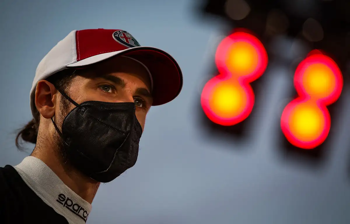 Antonio Giovinazzi on the grid for the Qatar Grand Prix. November 2021