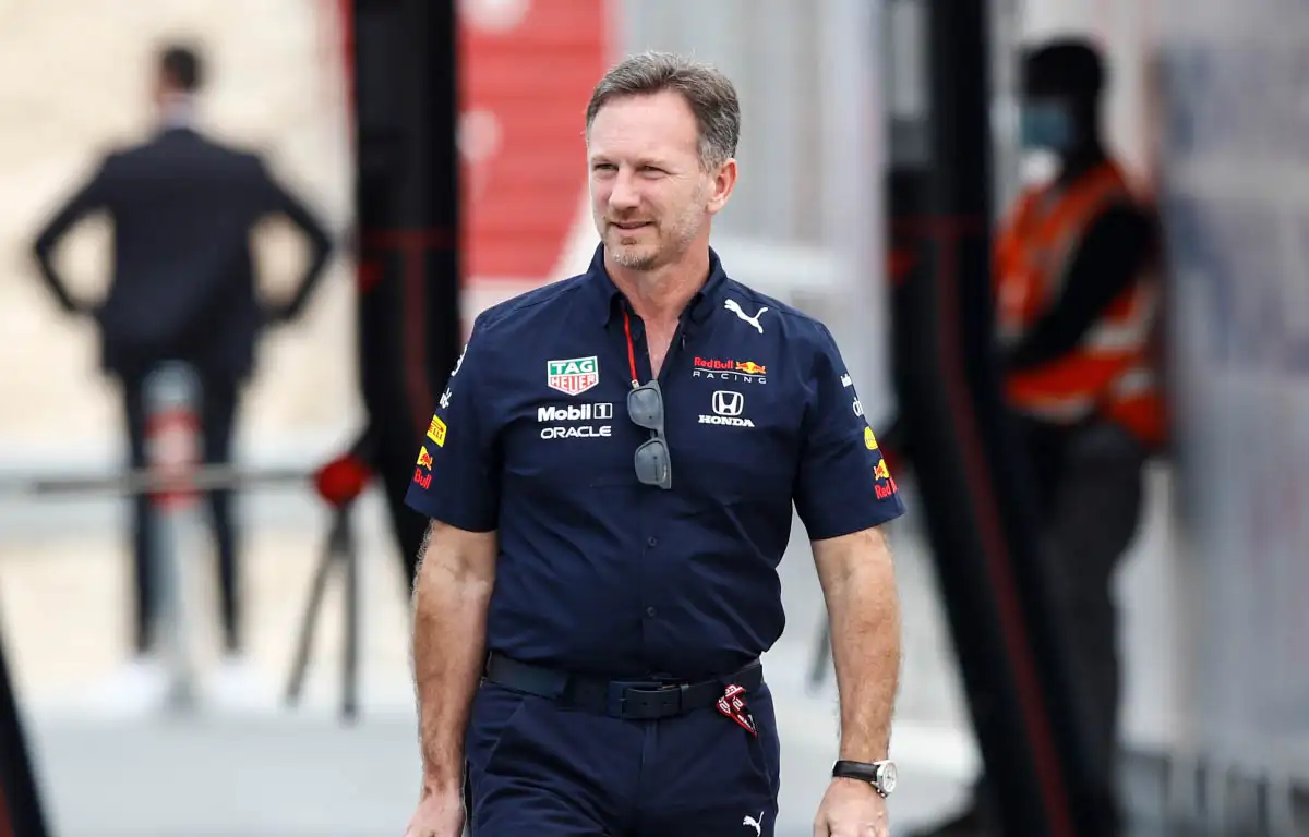 Christian Horner enters the paddock. Qatar November 2021.