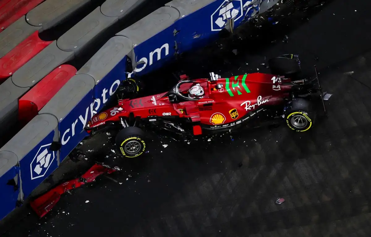 Charles Leclerc 'lost the brakes' when crashing legendary Ferrari