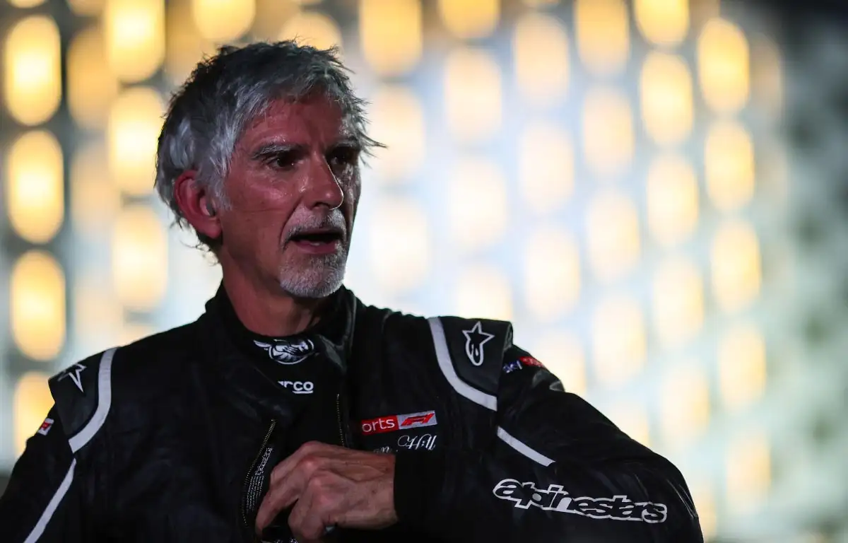 Damon Hill in a race suit. Saudi Arabia December 2021.