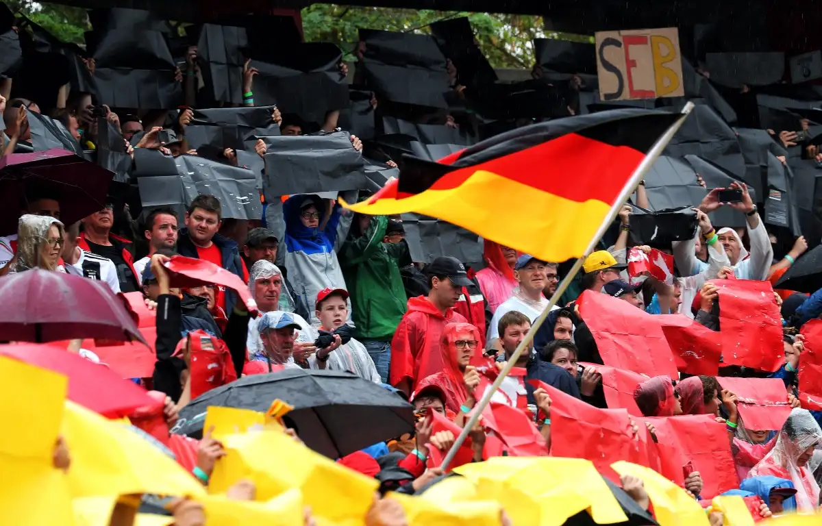 Fans at the German Grand Prix. Germany July 2019