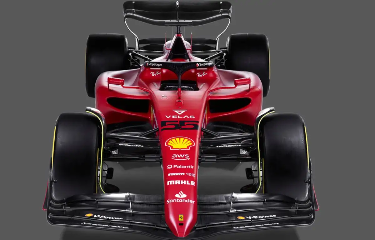 A front shot of the Ferrari F1-75. February 2022.