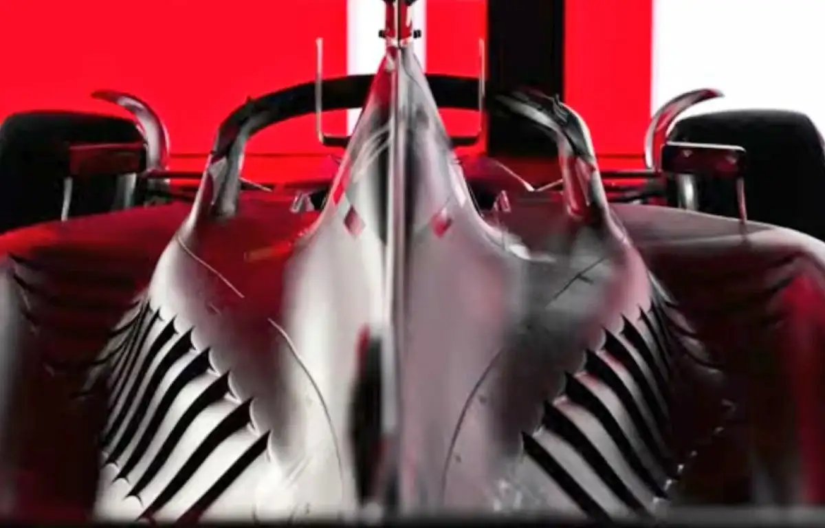 Ferrari F1-75 side detailing. February 2022.