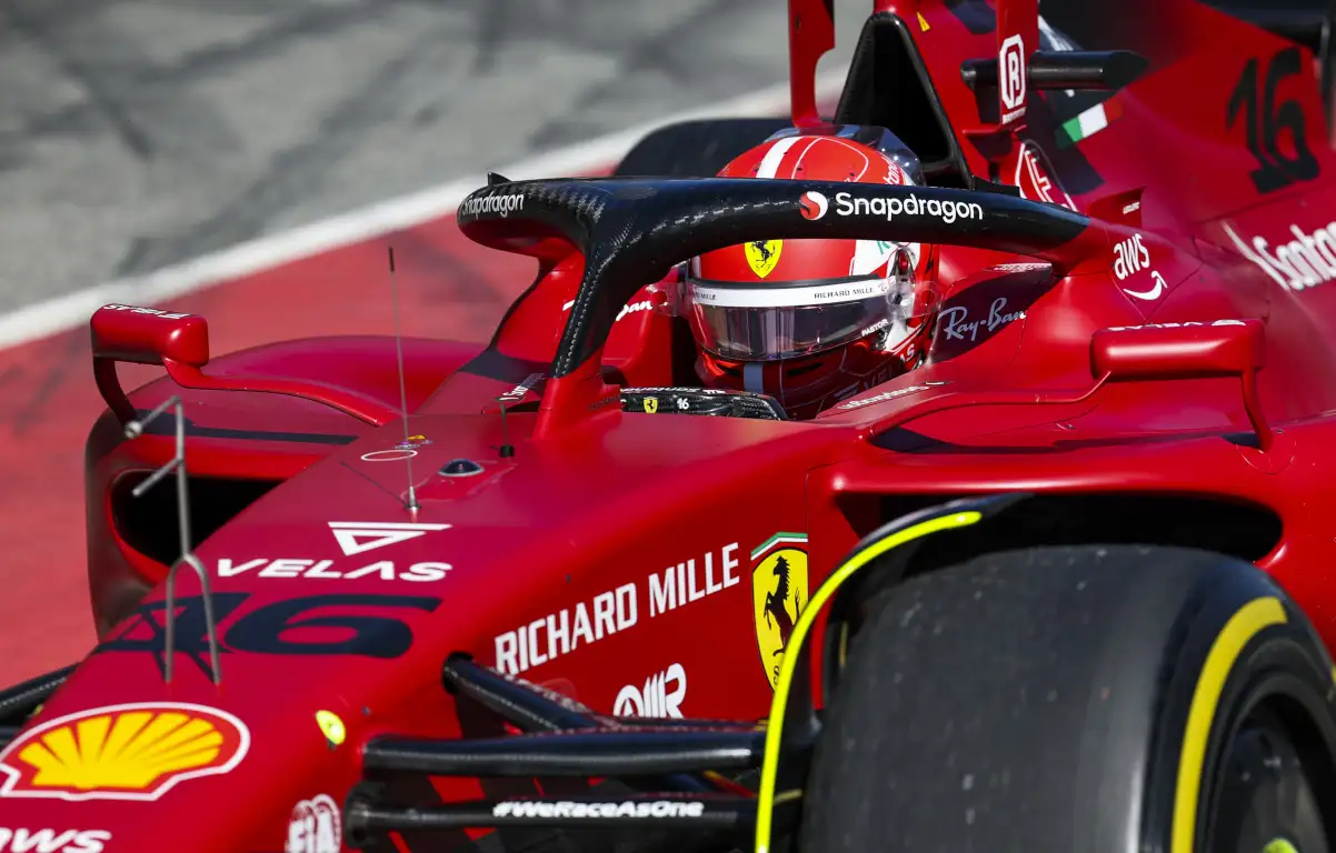 Ferrari F1 75 Carlos Sainz E Charles Leclerc 2022 Foto Editorial