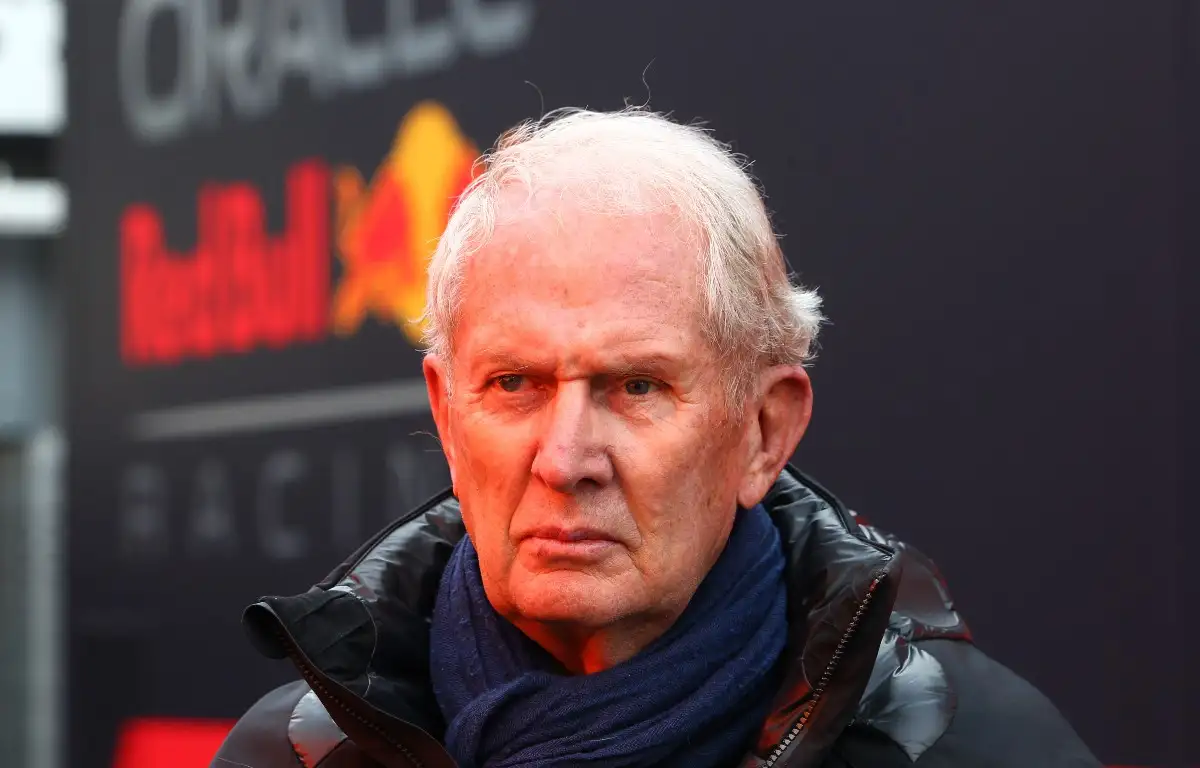 Helmut Marko, Red Bull, stern faced. Spain, February 2022.