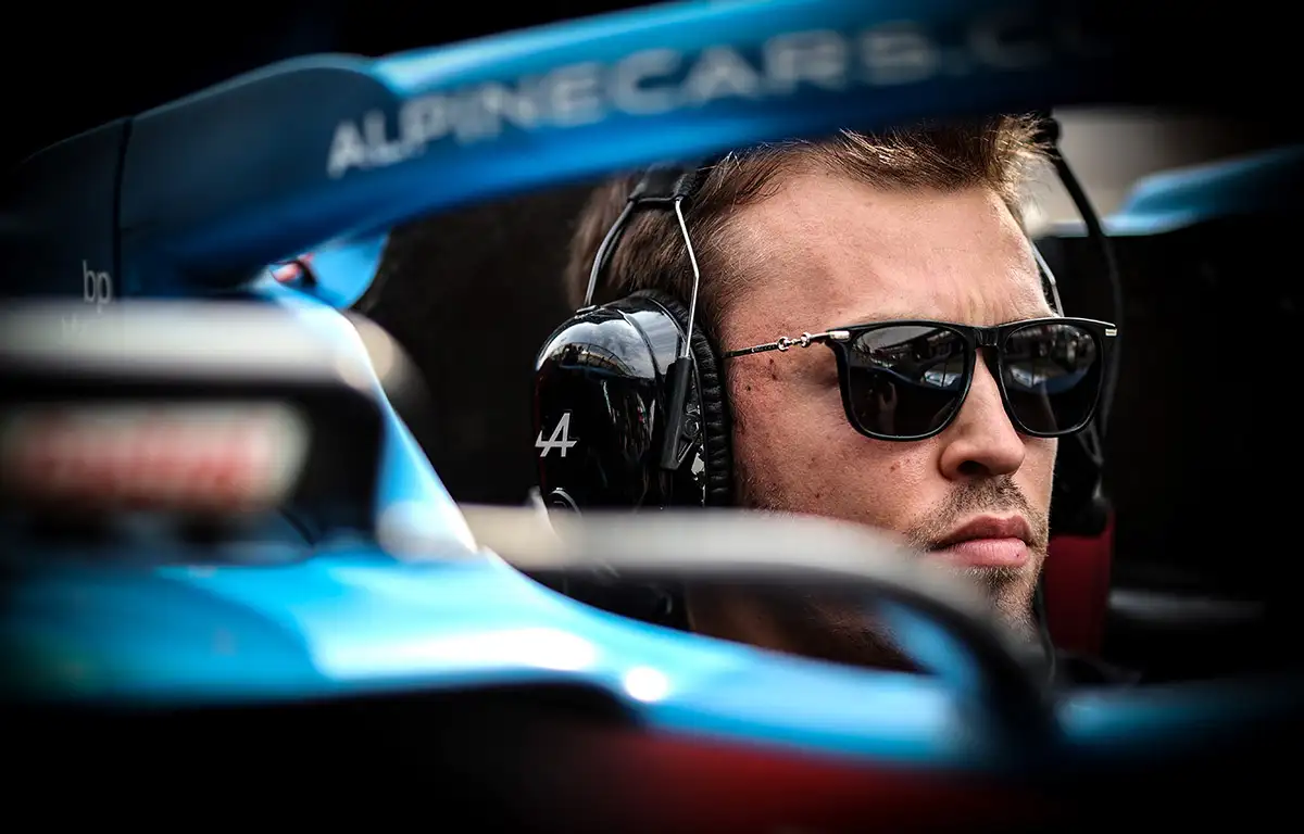 Daniil Kvyat on Alpine reserve duties. Qatar November 2021