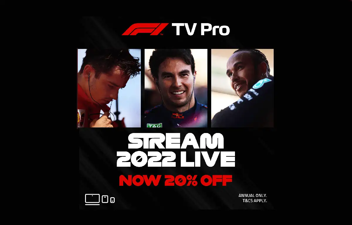 Celebrate Formula 1's return for the 2022 season with 20% off F1 TV Pro  annual : PlanetF1