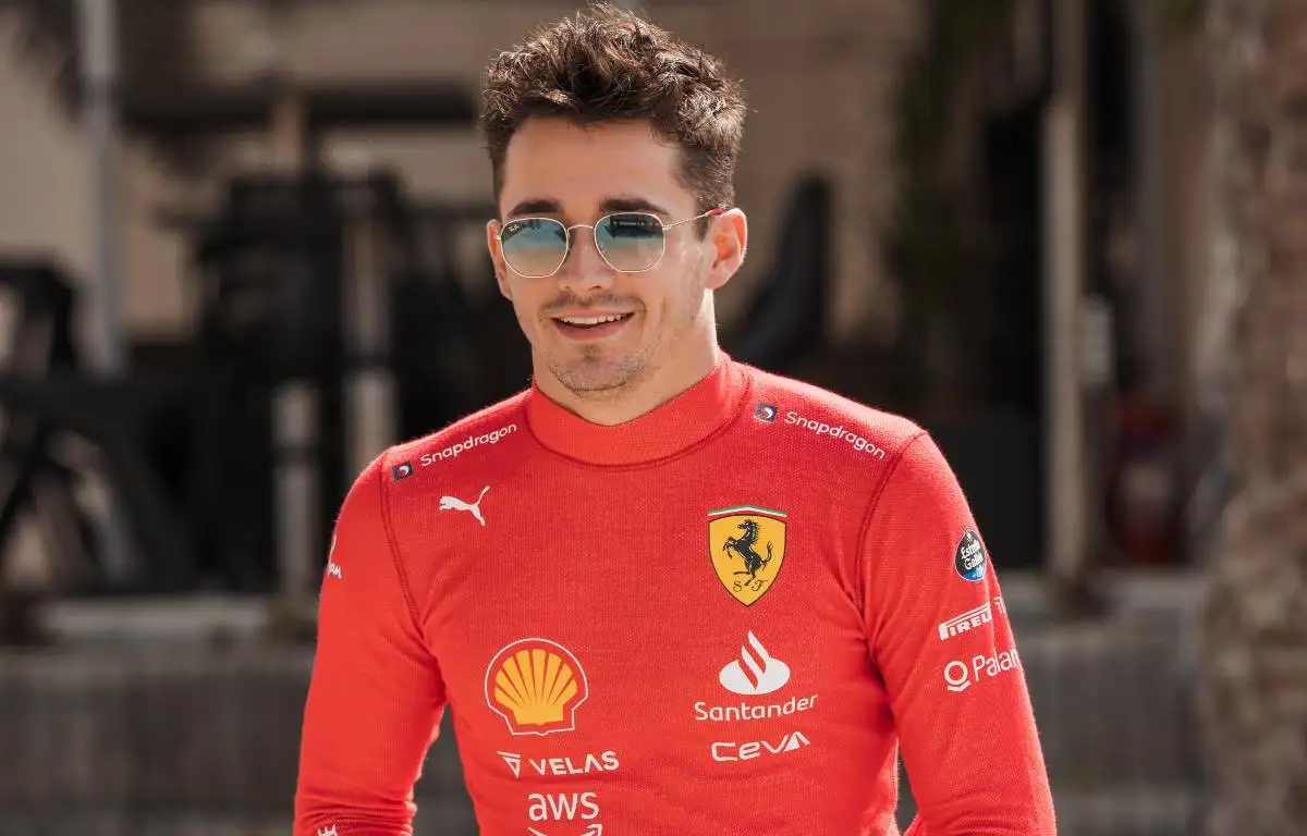 Charles Leclerc on the opening day of official testing. Bahrain March 2022.