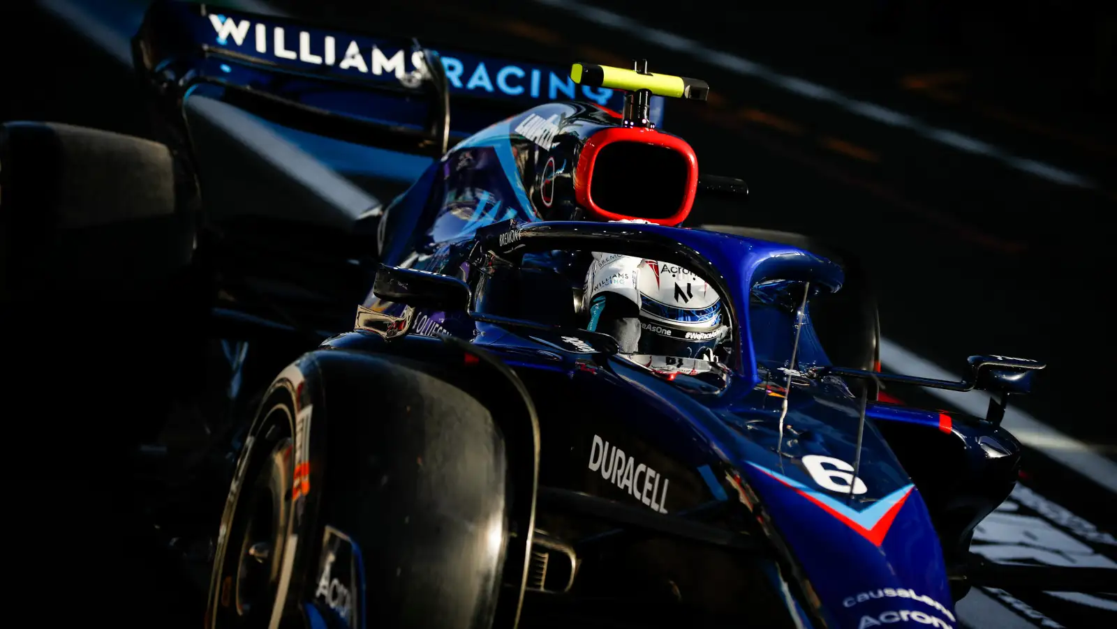 Nicholas Latifi up close Williams Racing. Saudi Arabia March 2022