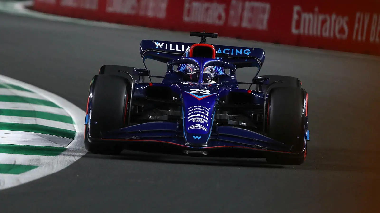 Williams driver Alex Albon. Jeddah March 2022.