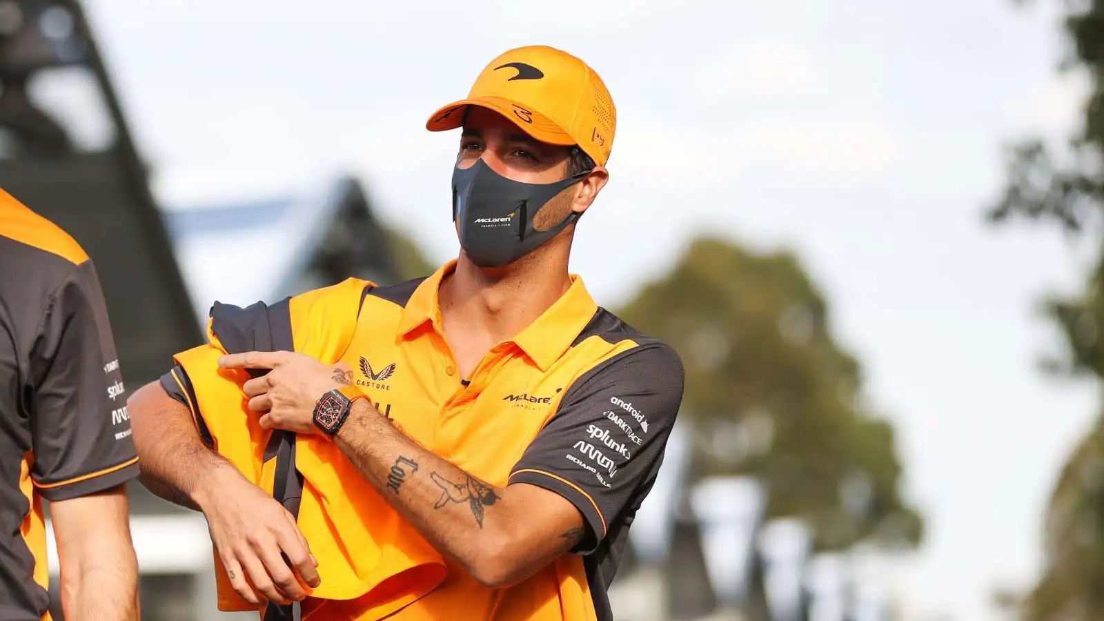 Daniel Ricciardo in the paddock. Melbourne April 2022.