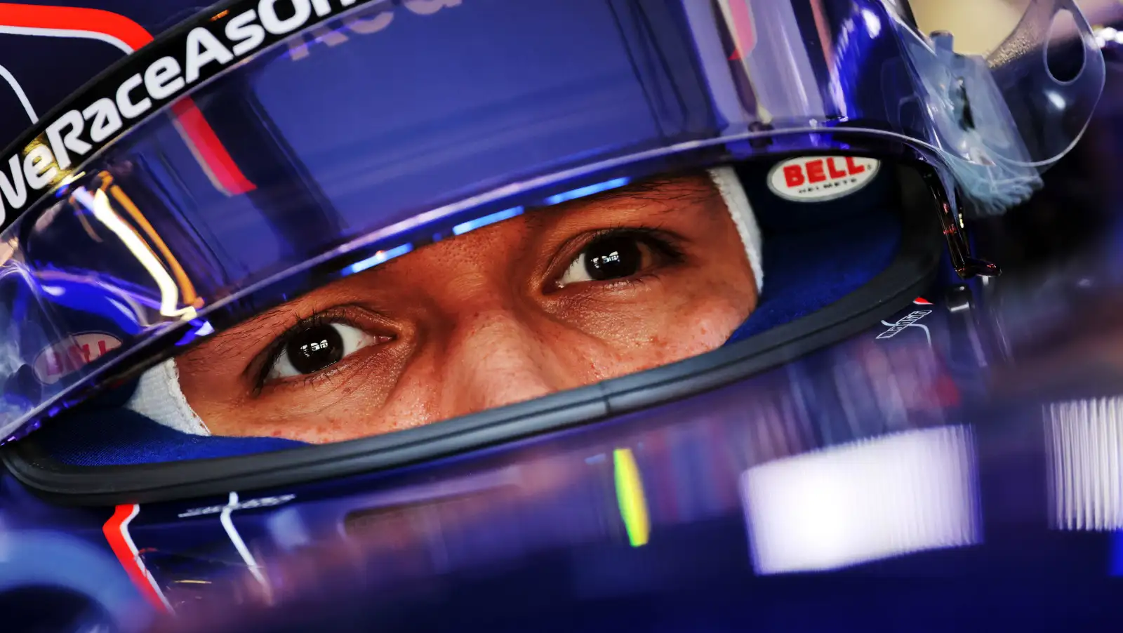 Alex Albon eyes focused. Australia April 2022