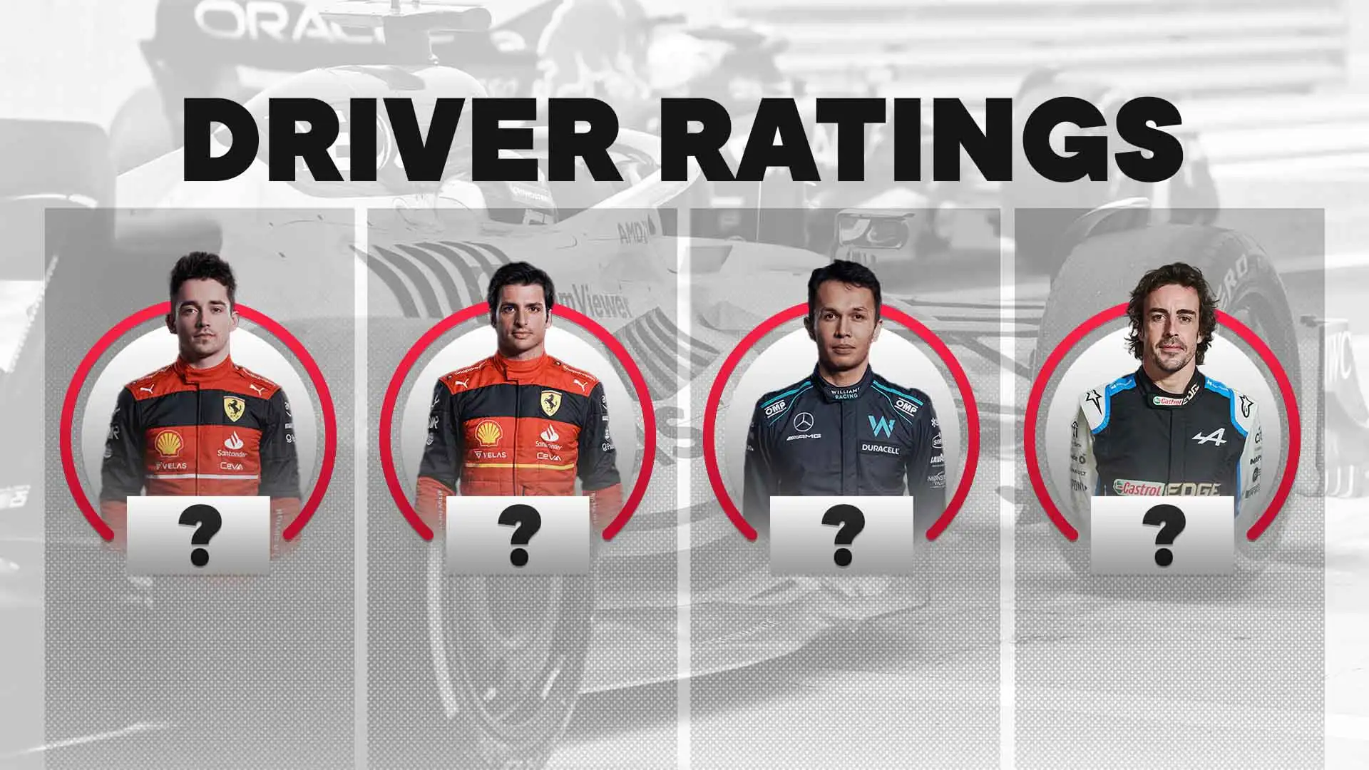 Driver ratings for the Australian Grand Prix