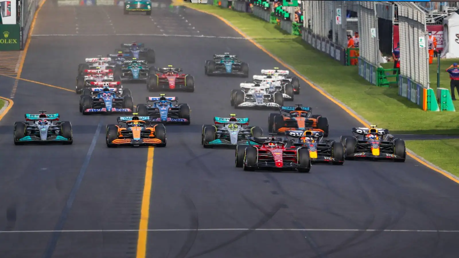 The 2022 Australian Grand Prix start. April 2022.