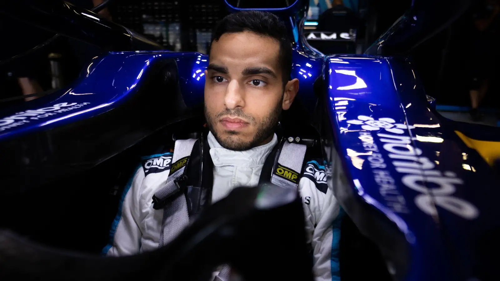 Roy Nissany sits in the Williams cockpit. Austria, July 2021.