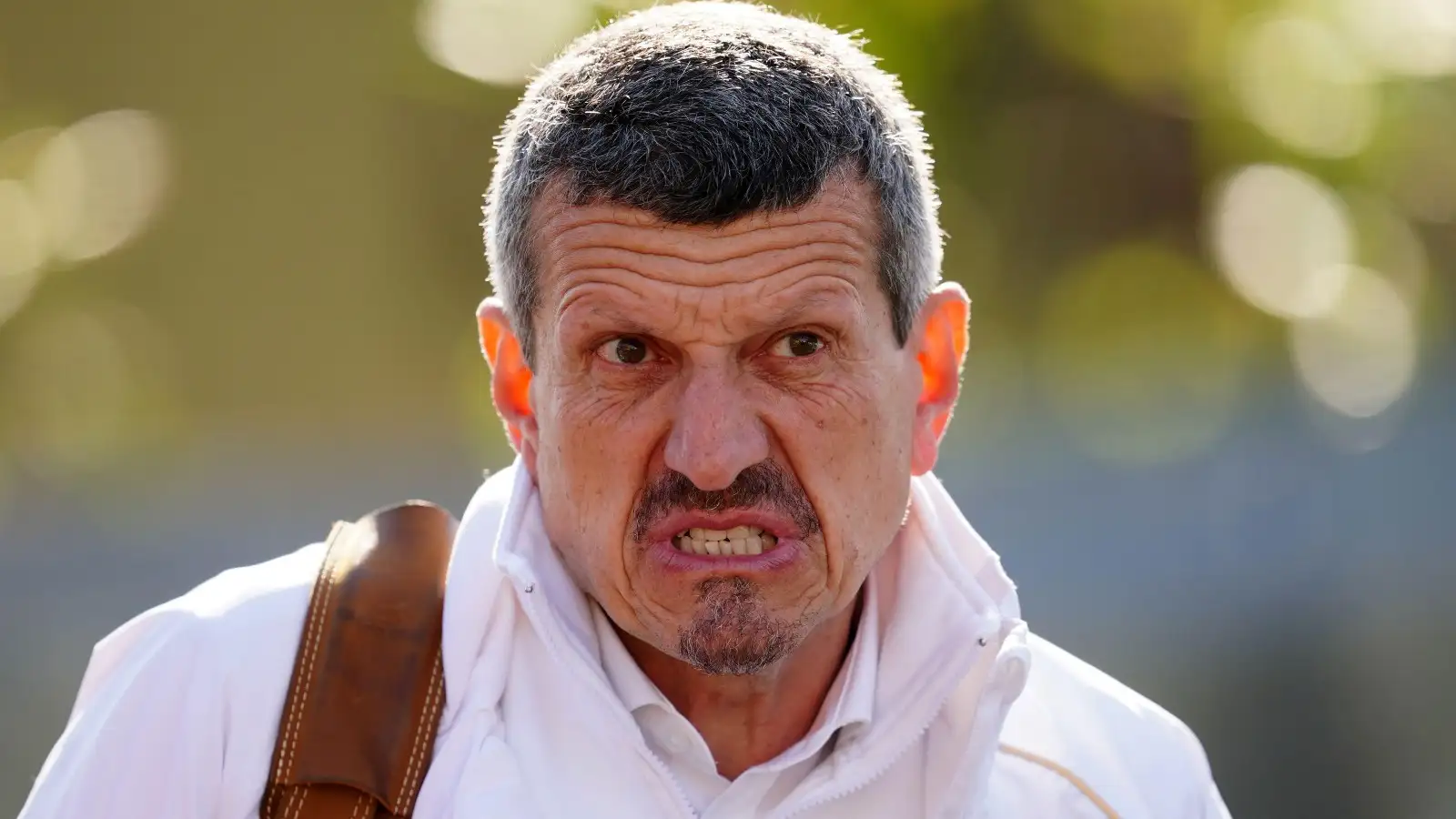 Haas team boss Guenther Steiner with a funny expression. Italy, April 2022.