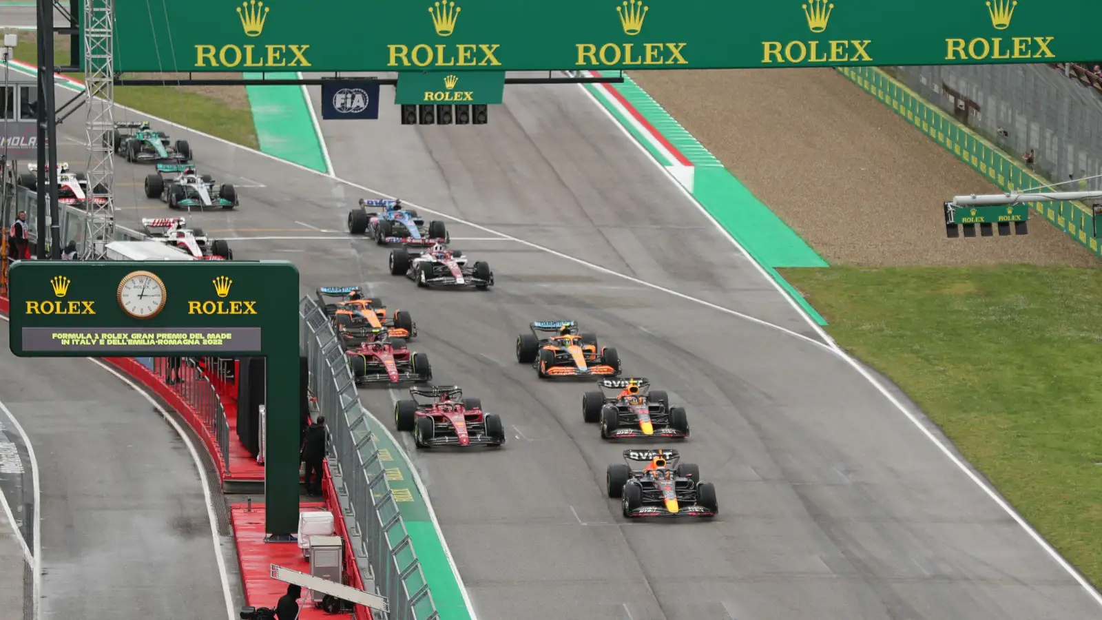 The start of the Emilia Romagna Grand Prix. Imola April 2022