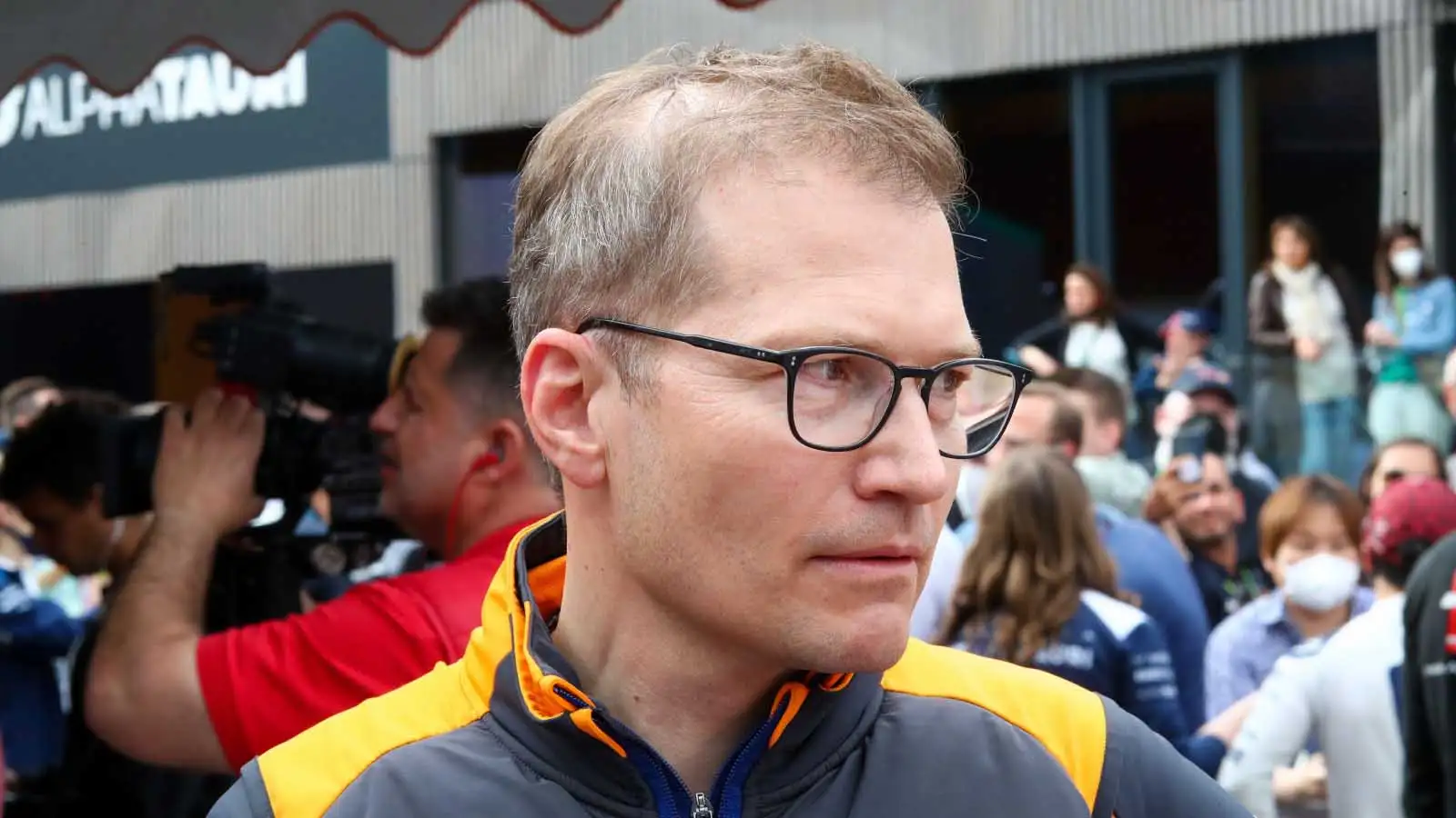 McLaren team principal Andreas Seidl. Imola April 2022.
