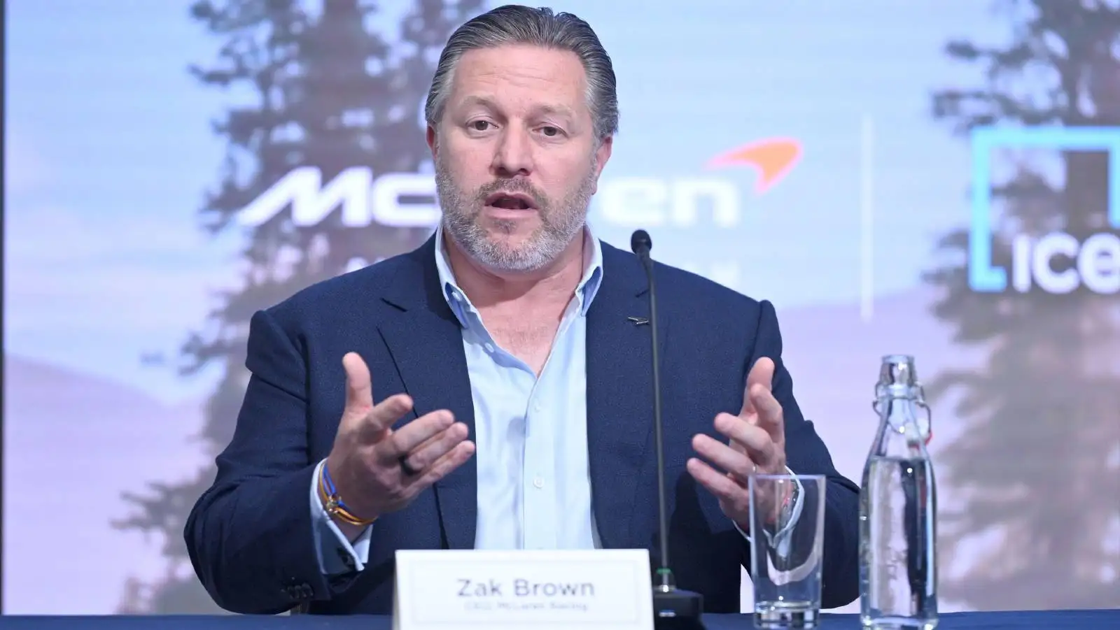 McLaren Racing CEO Zak Brown. New York April 2022.