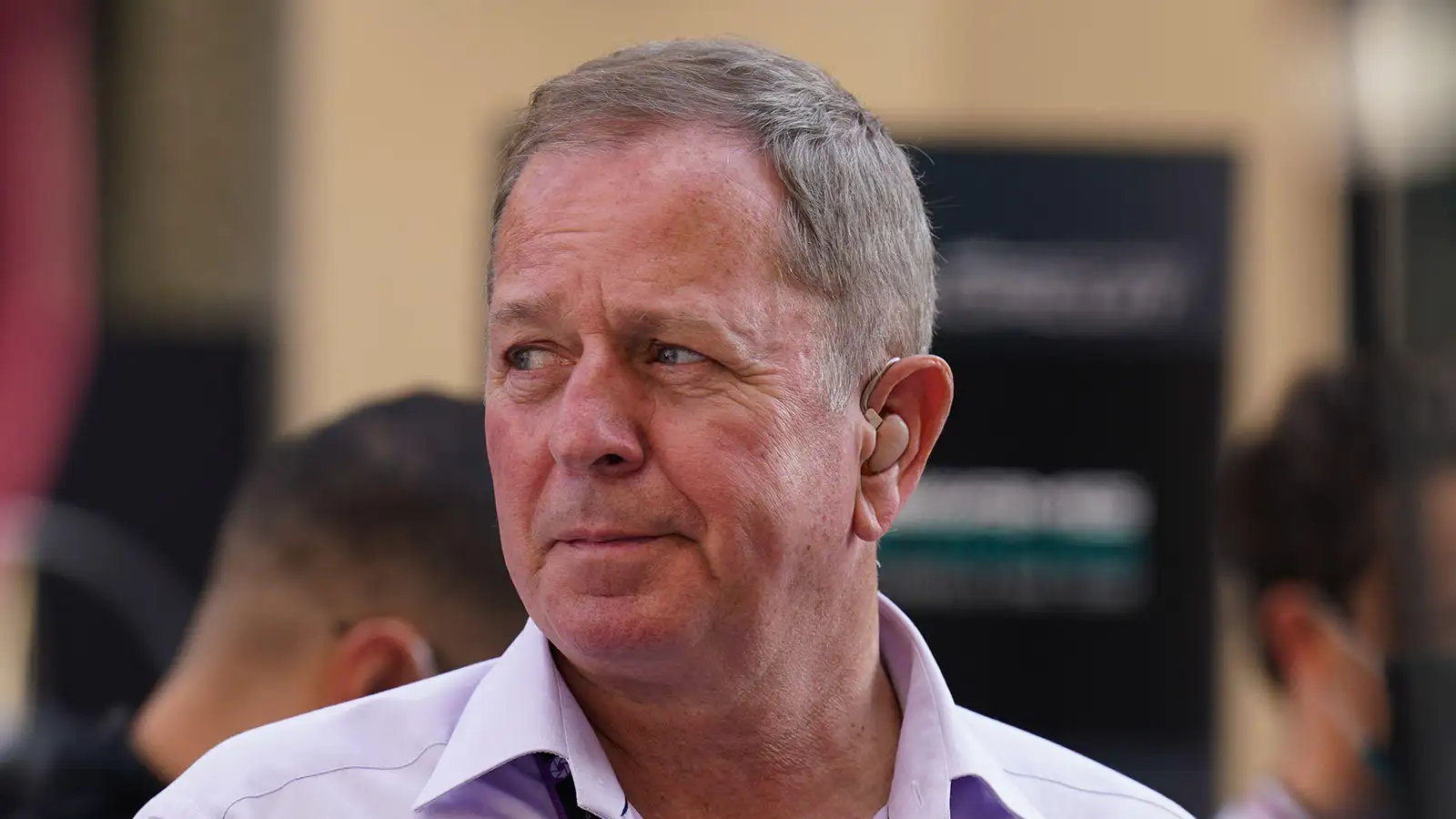 Martin Brundle taking part in Sky Sports F1's coverage. Abu Dhabi 2021
