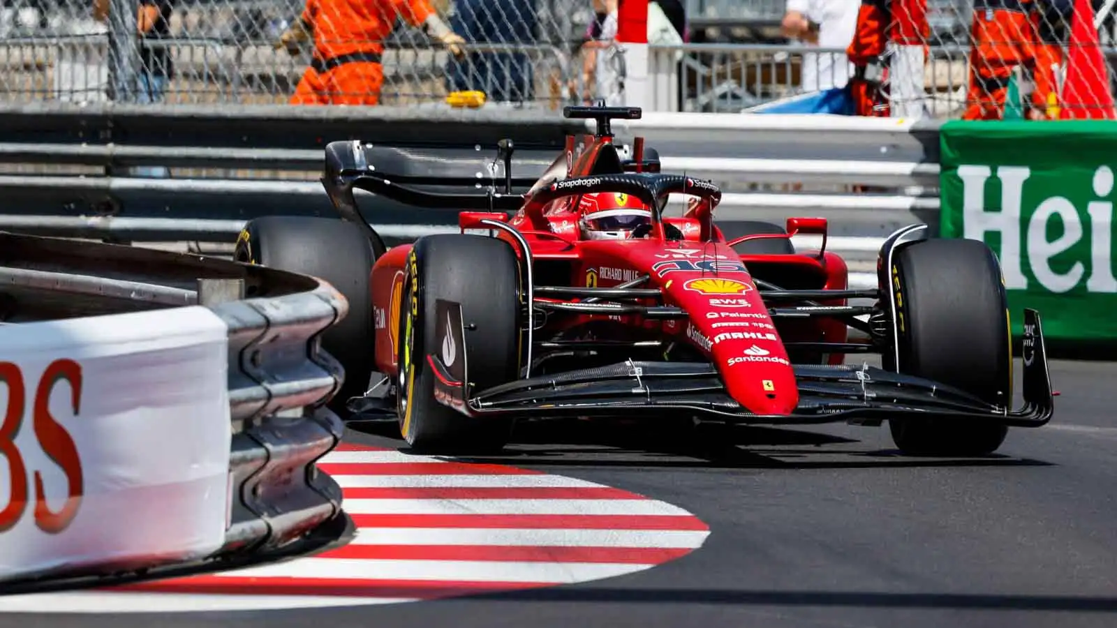 Charles Leclerc in FP2. Monaco May 2022.
