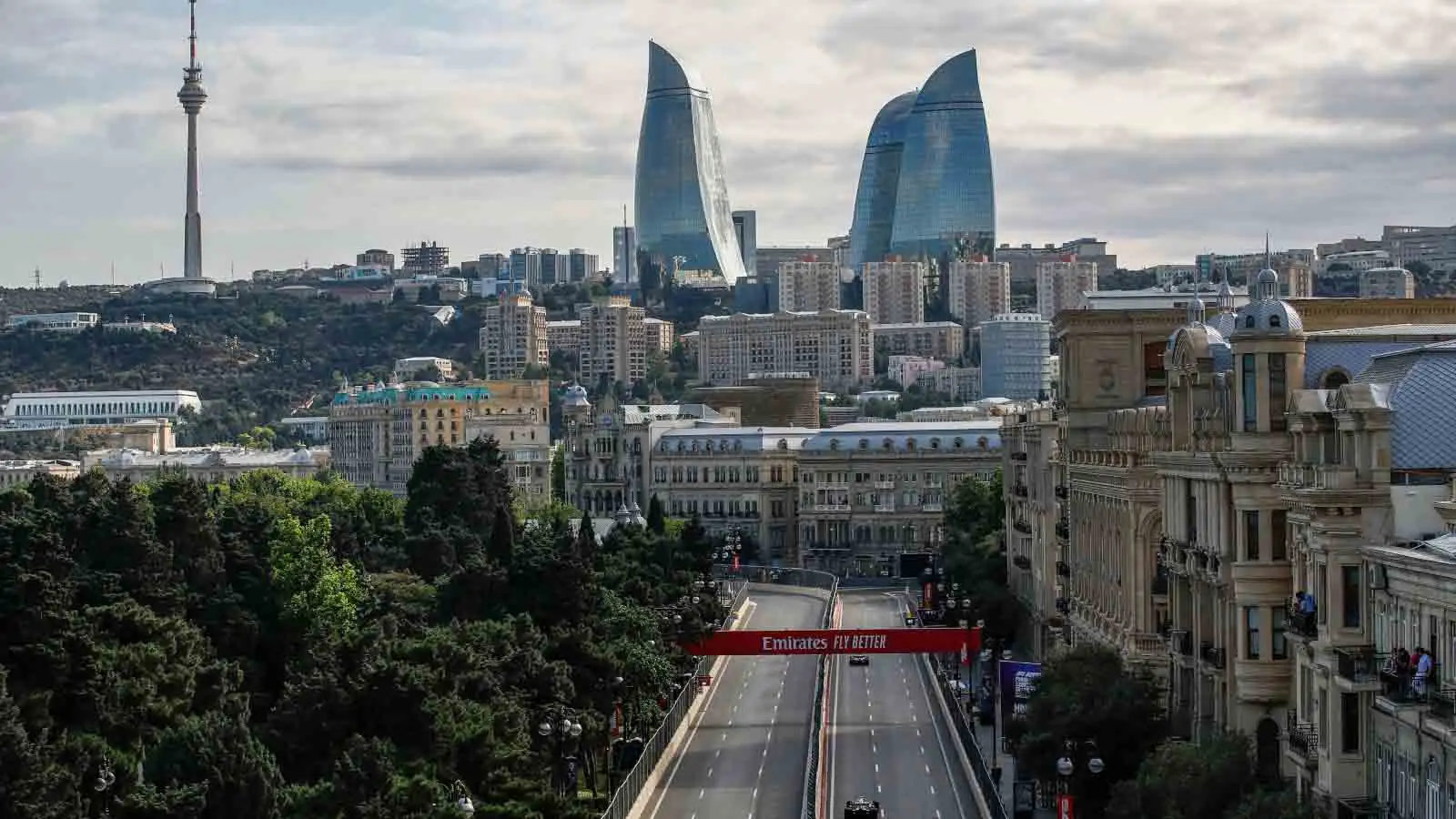 Baku City Circuit overview. Azerbaijan GP June 2021.