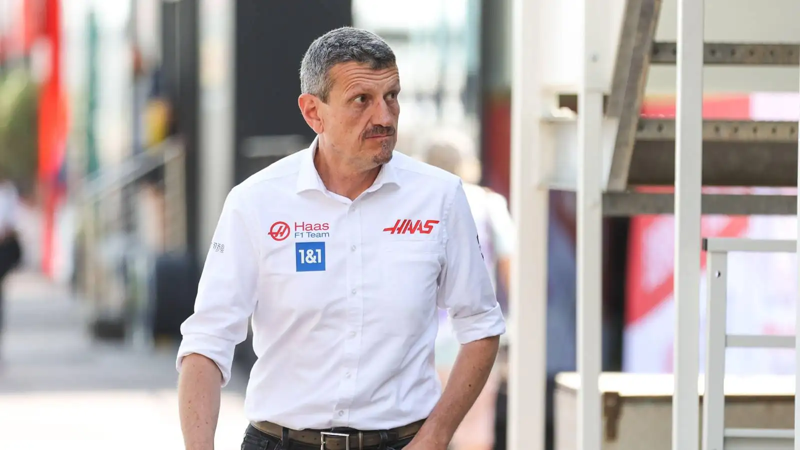 Guenther Steiner, Haas, walking through the paddock. Monaco May 2022.