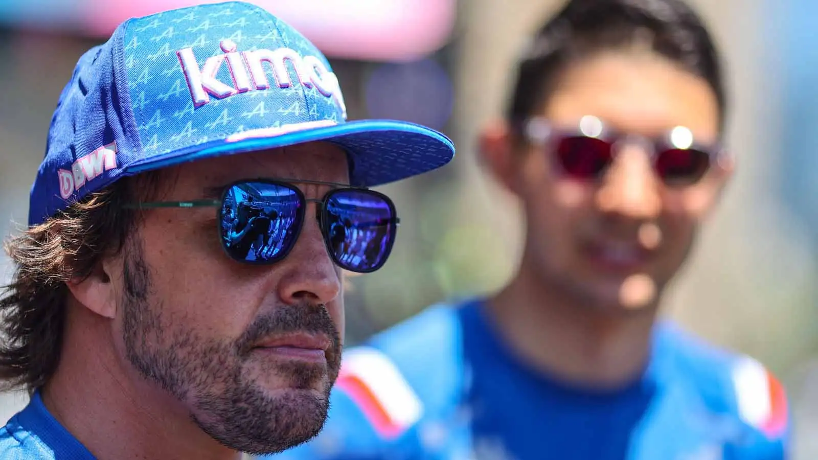 Fernando Alonso in sunglasses. Baku June 2022.