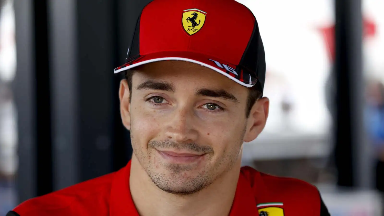 Charles Leclerc smiles in an interview. Canada June 2022.