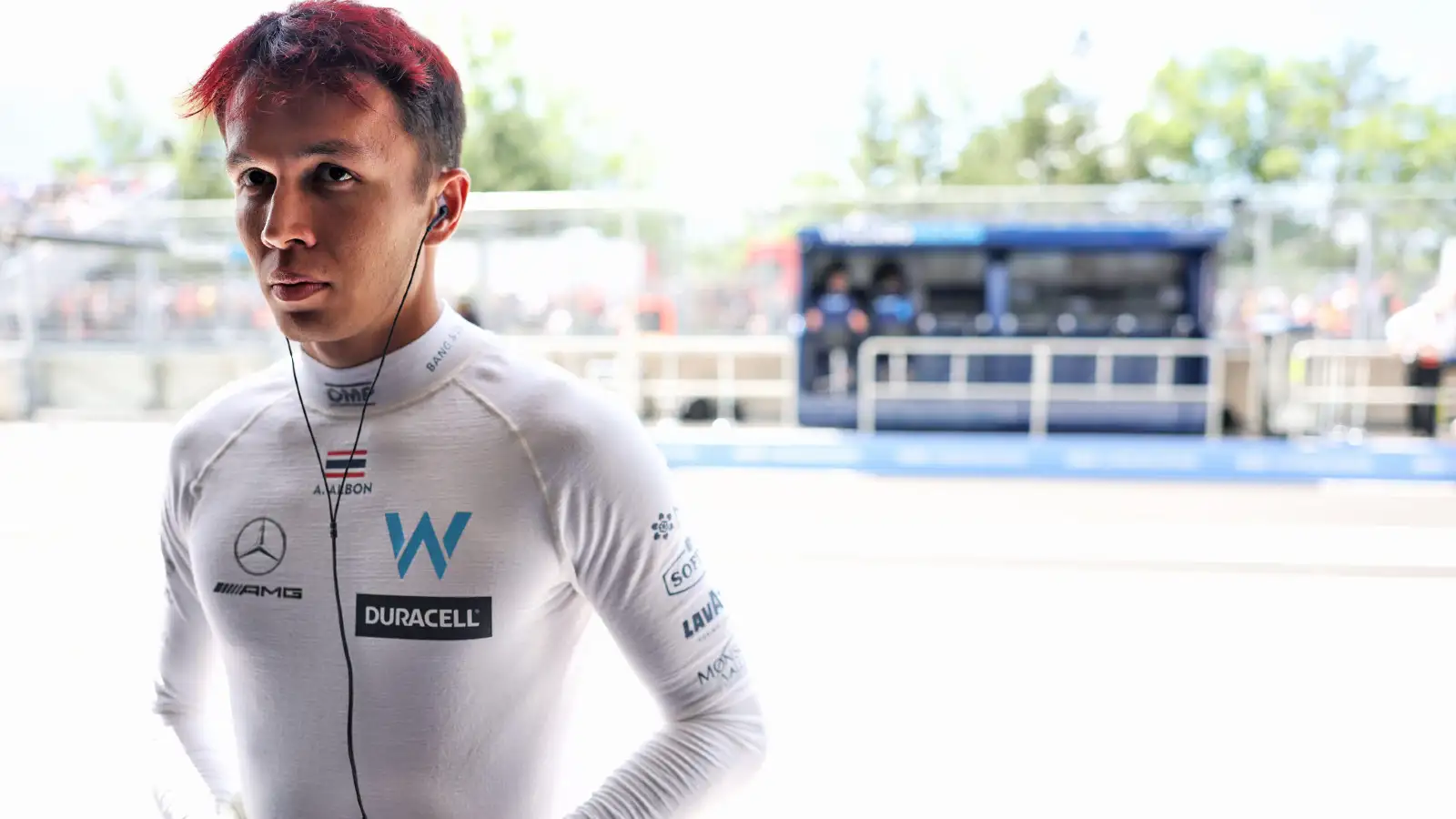 Williams' Alex Albon during the Canadian Grand Prix. Montreal, June 2022.