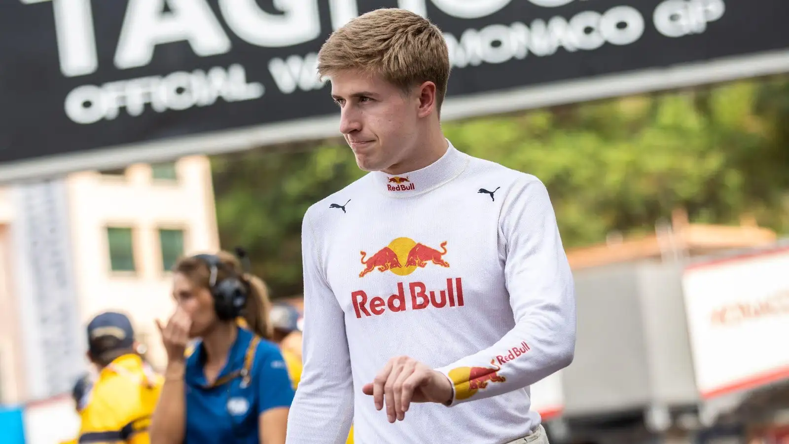 Former Red Bull driver Juri Vips. Monaco, May 2022.