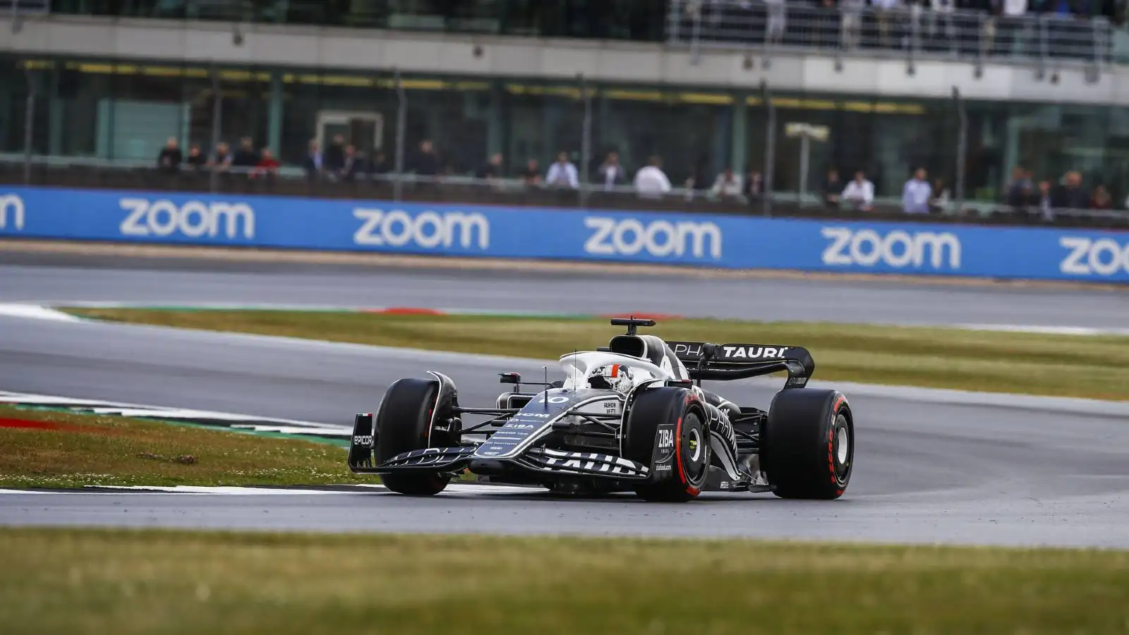 Pierre Gasly's AlphaTauri during British GP practice. Silverstone July 2022.