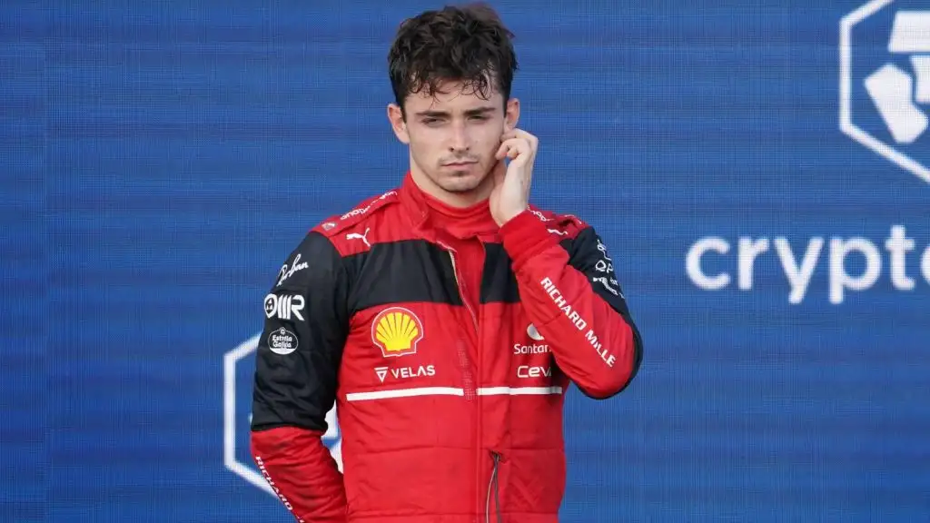 Charles Leclerc pensive. Miami May 2022