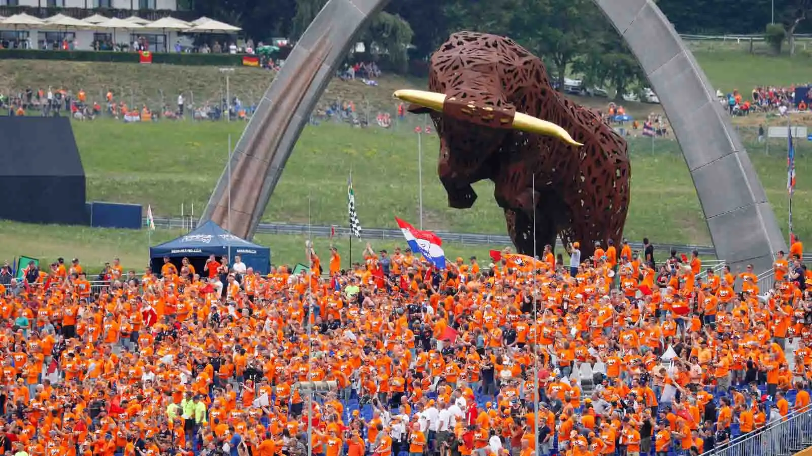 Max Verstappen fans at the Austrian Grand Prix. July 2021.