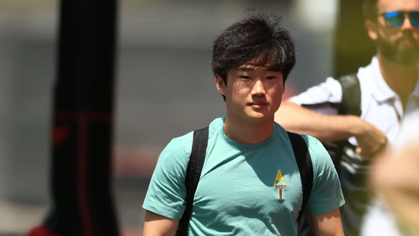 AlphaTauri driver Yuki Tsunoda in the paddock at the Spanish Grand Prix. Barcelona, May 2022.