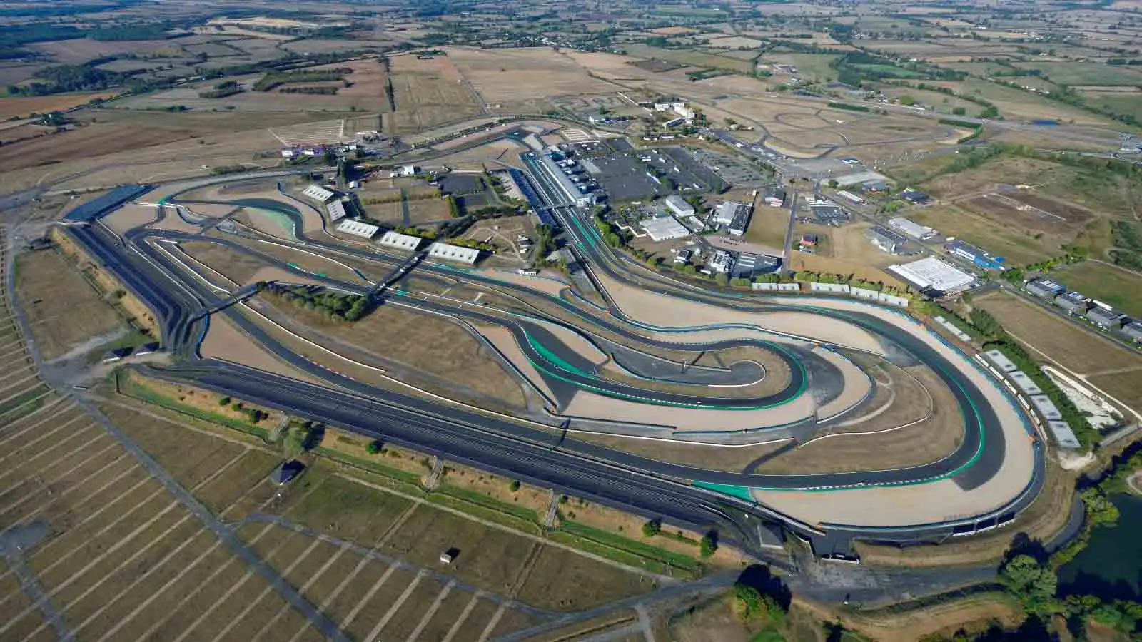 A view above ex-French GP circuit, Magny-Cours.