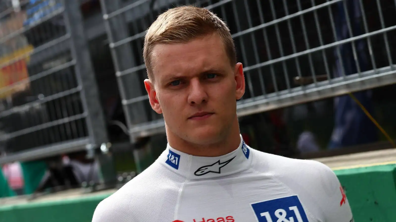 Mick Schumacher on the grid before the Austrian GP. Red Bull Ring July 2022.