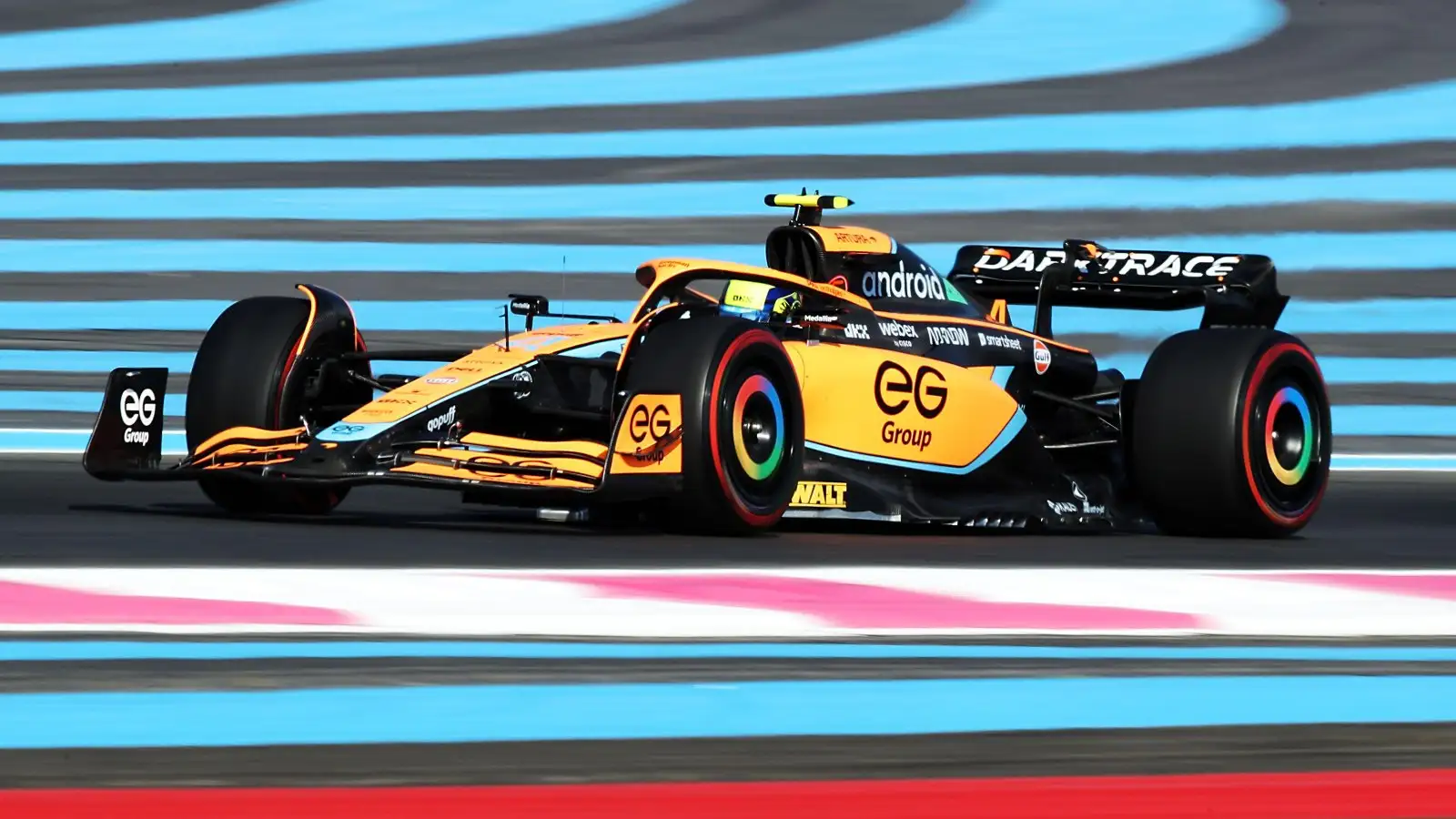 Lando Norris during the French Grand Prix practice session. Paul Ricard, July 2022.