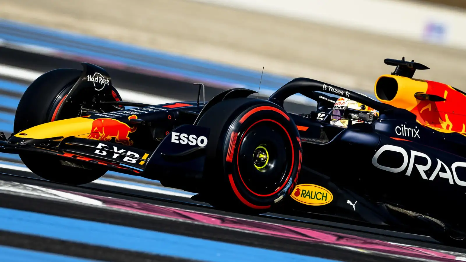Red Bull driver Max Verstappen at the French Grand Prix. Paul Ricard, July 2022.