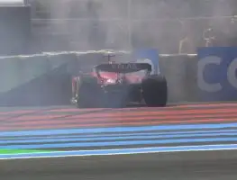 Leclerc crashes out while leading French GP