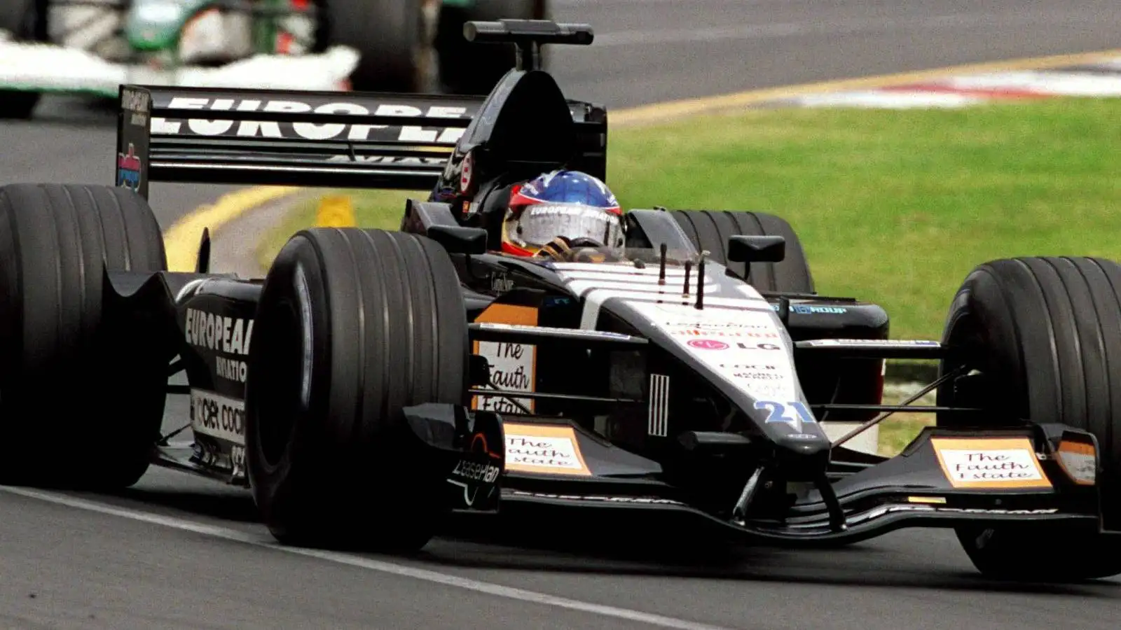 Fernando Alonso debuts with Minardi. Australia, March 2001.