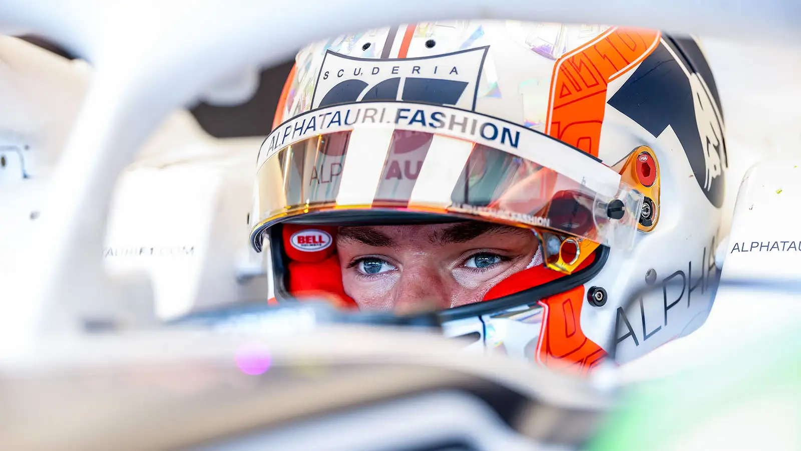 Pierre Gasly sits in garage. Budapest July 2022